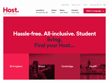 Tablet Screenshot of host-students.com